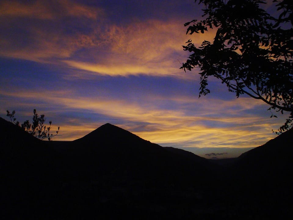 one of the many stunning 
early morning views from the farm.