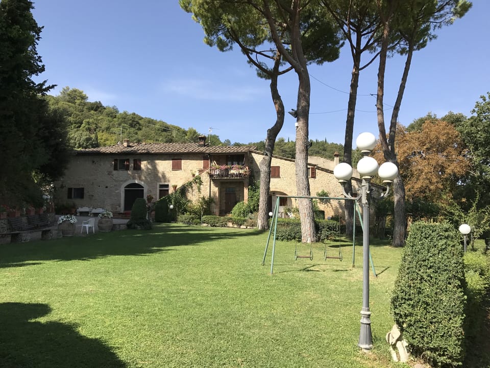 The ground and the house