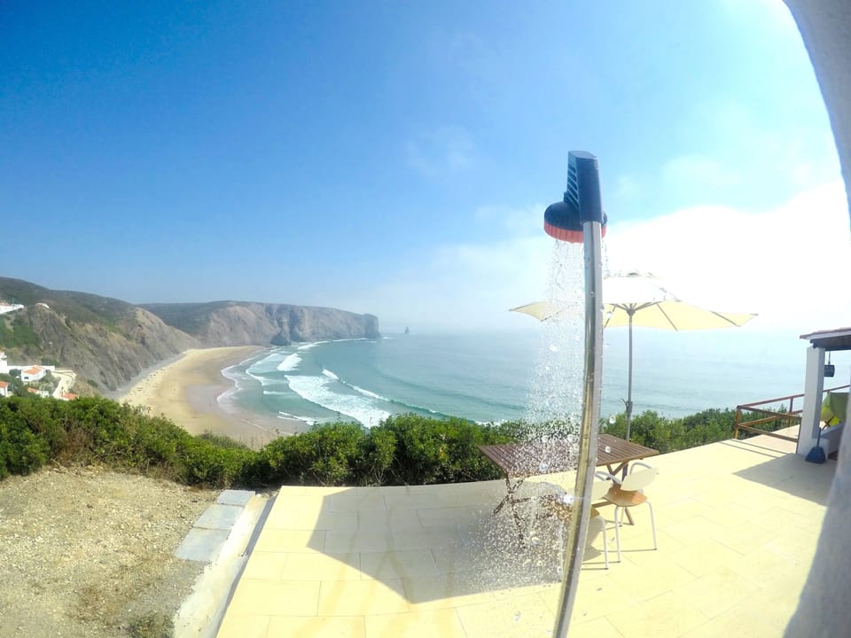 ~ chuveiro no terraço ~