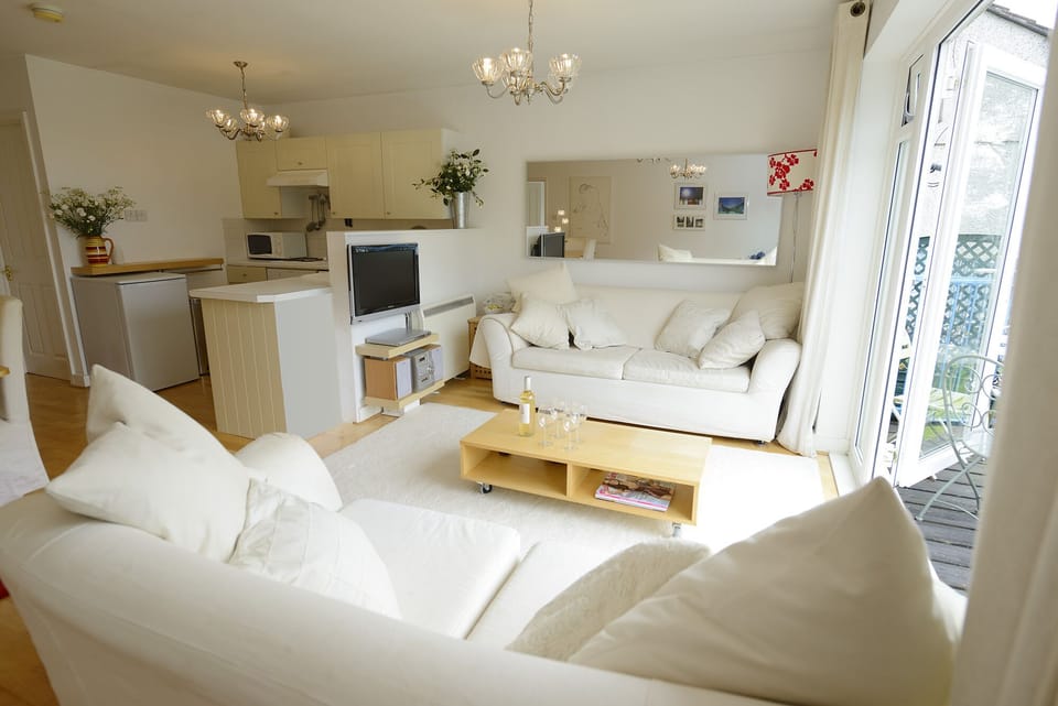 living area/kitchen