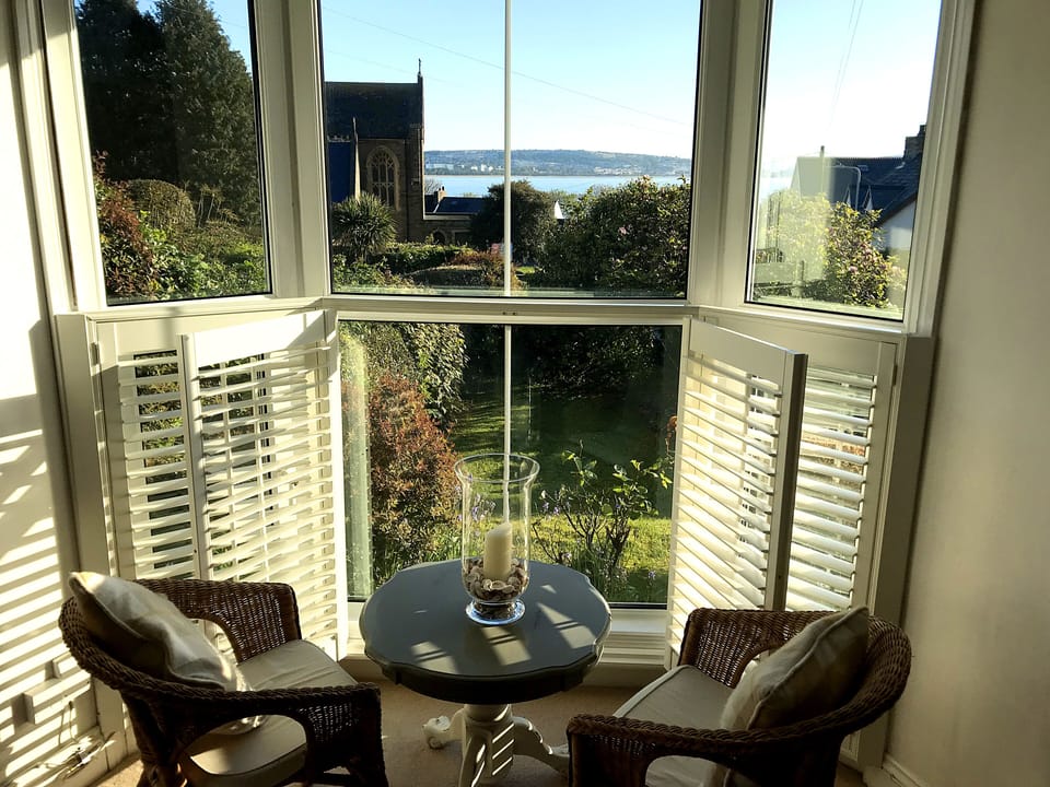 Sea views from the lounge
