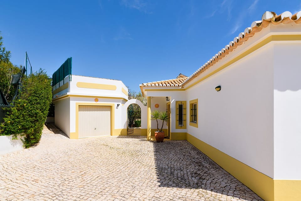 Part of the front driveway