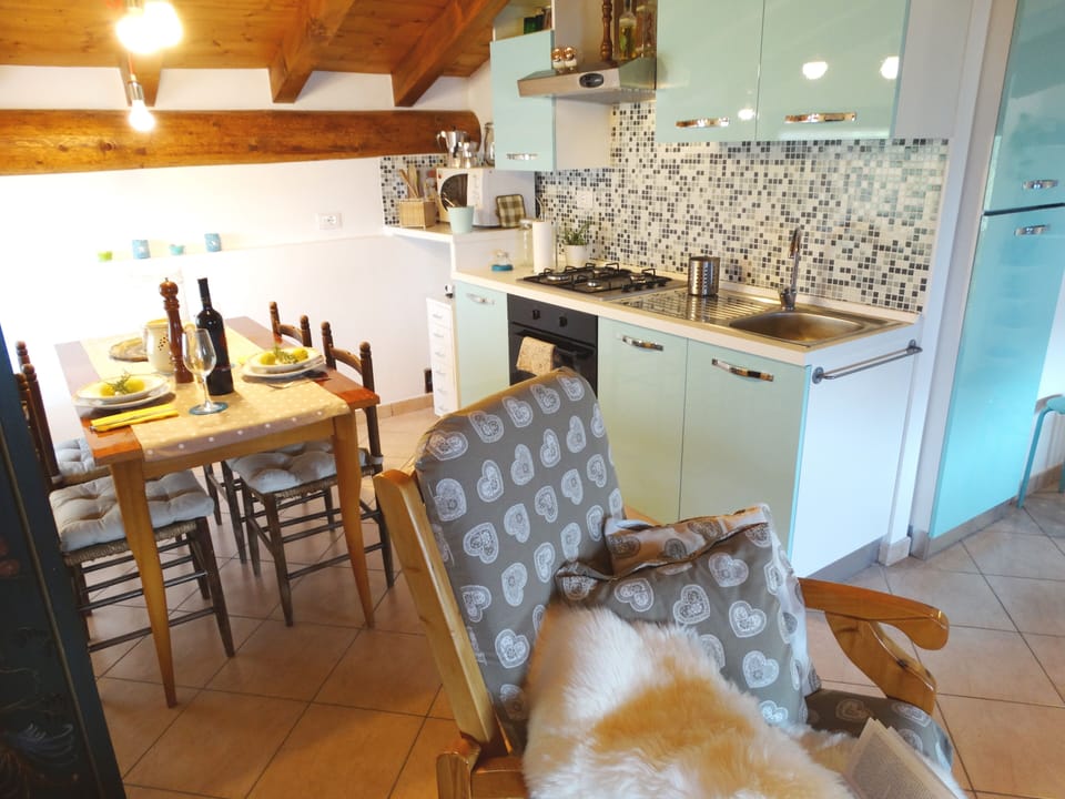 kitchen and dining