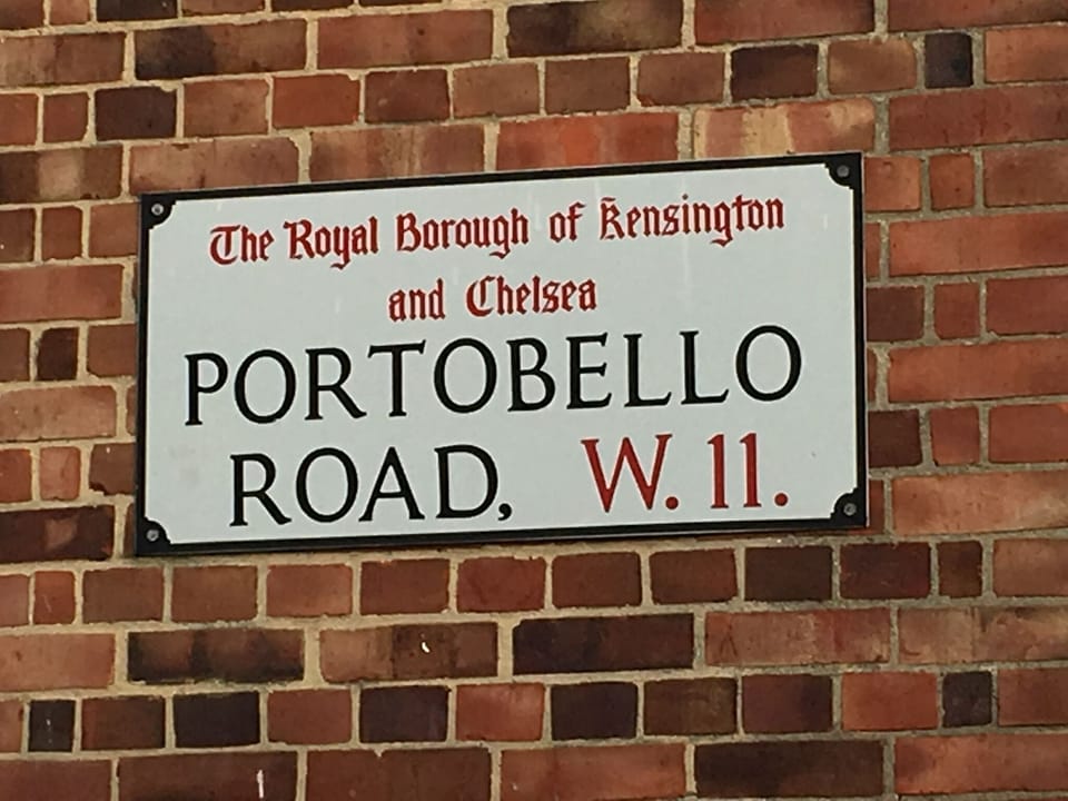 Portobello Road its only ten minutes walk away