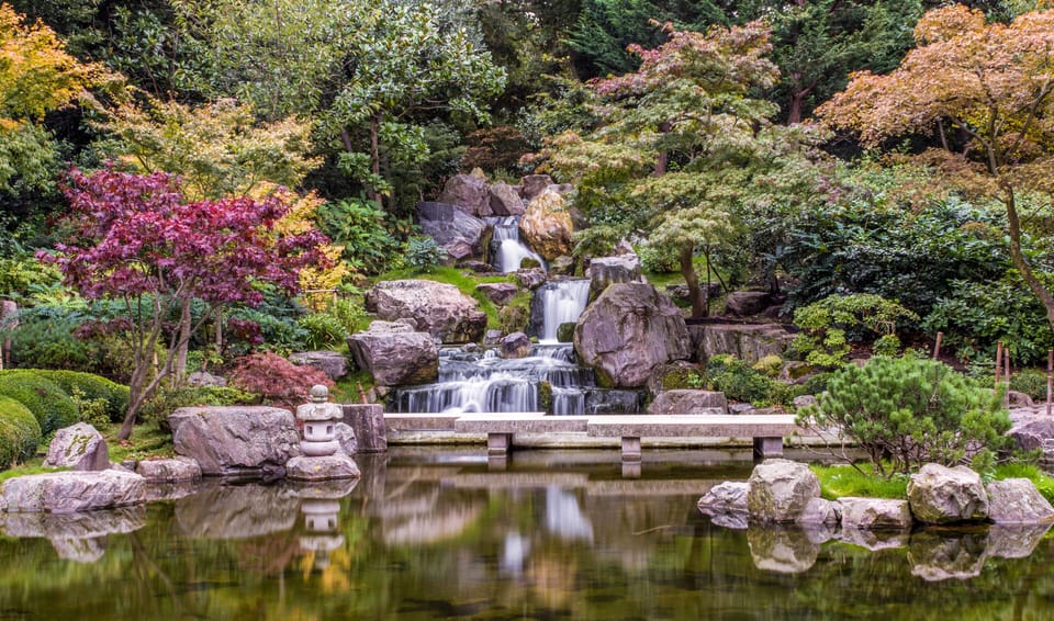 Japanese gardens in Holland Park, ten minutes walk away.