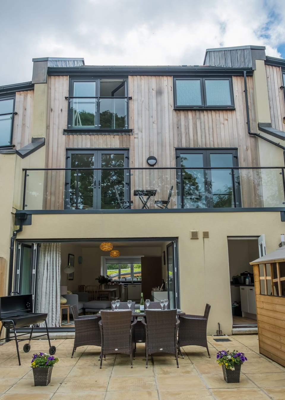 View of the house from the garden.
