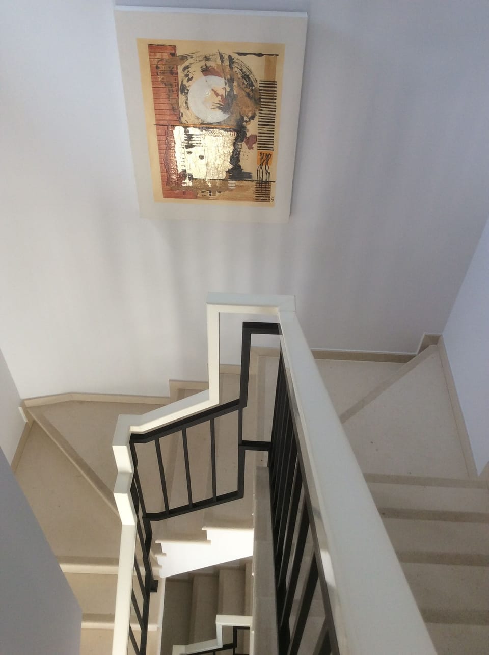 Standing at the top of the stairs!