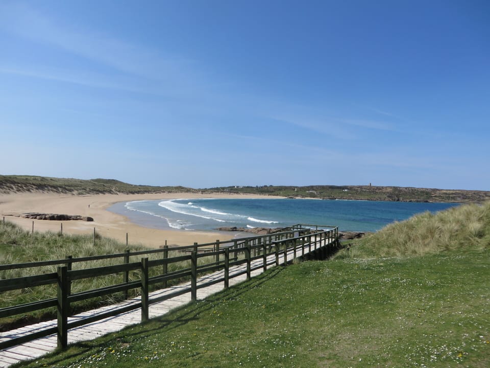 Mullaghderg beach, 2.5km away