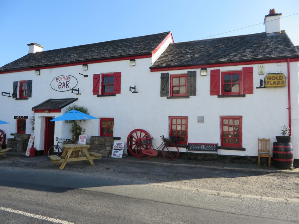 Bonners Bar, just 400mts away, traditional music sessions weekly in summer.