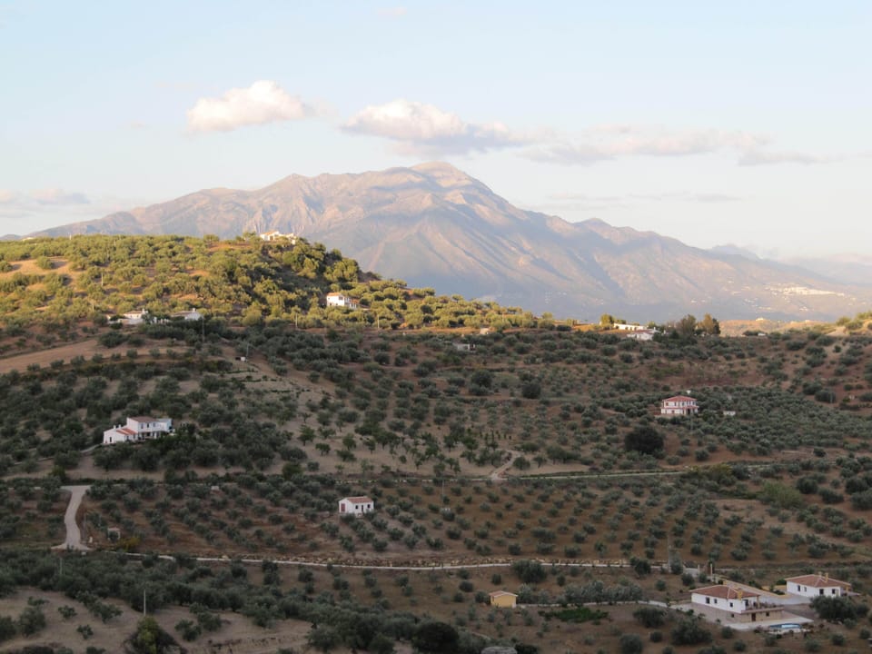 View of mountains from sun terrace