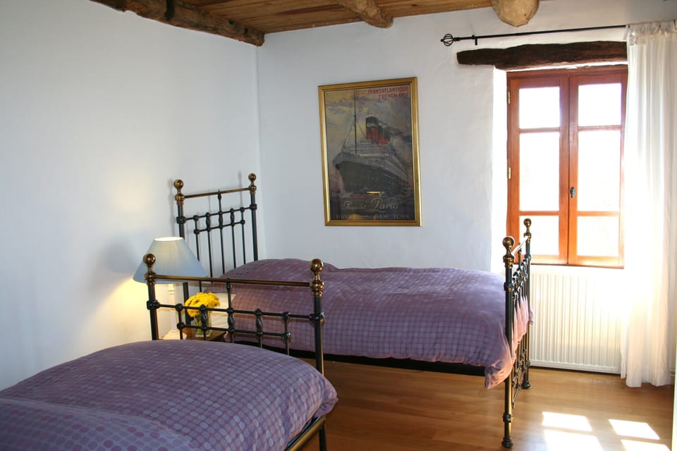 all beds are wrought iron and very comfortable and well supported mattresses
