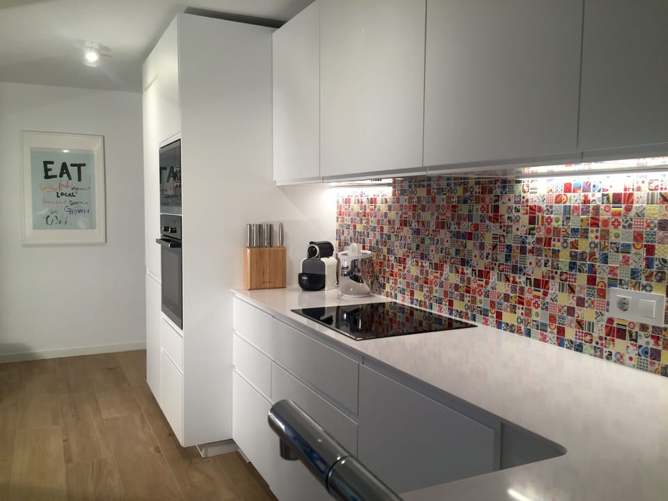 The summer kitchen, just a few steps away from the outdoor dining area