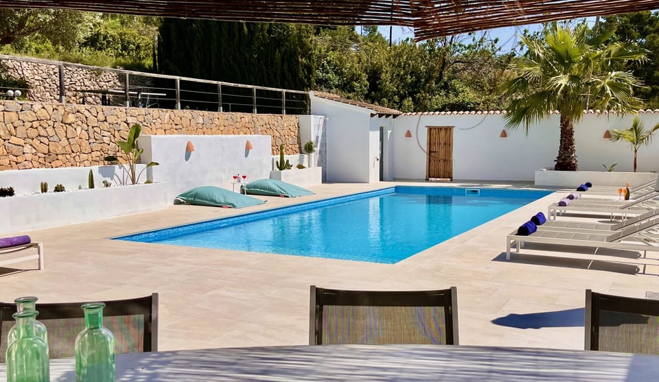 Sun lounger area