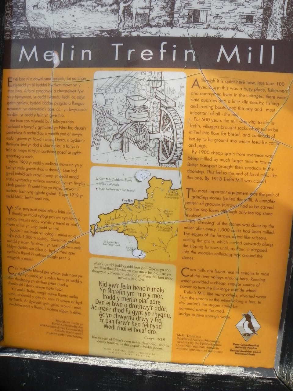 The old mill at Trefin