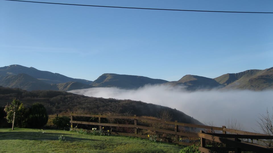 Cloud inversion Easter 2015 from garden