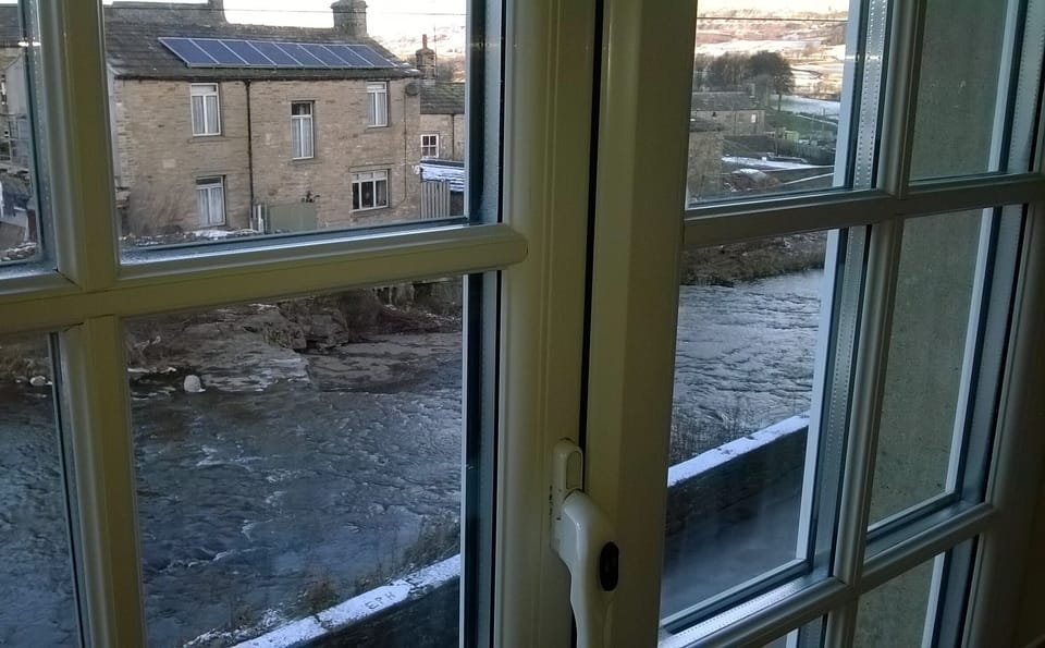 Yarn House, view from first floor bedroom window