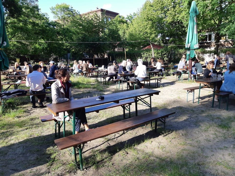Beergarden close by