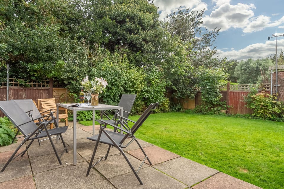Patio and rear garden
