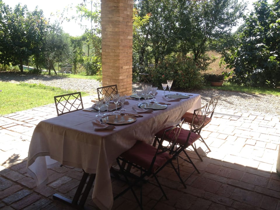 Dining in the patio