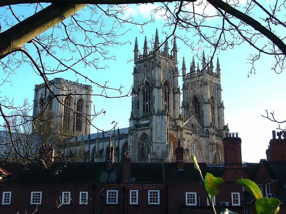 View from twin bedroom - in winter, no leaves!