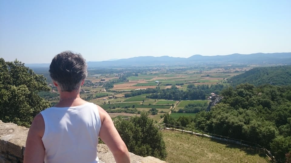 The view from the castle in Banne