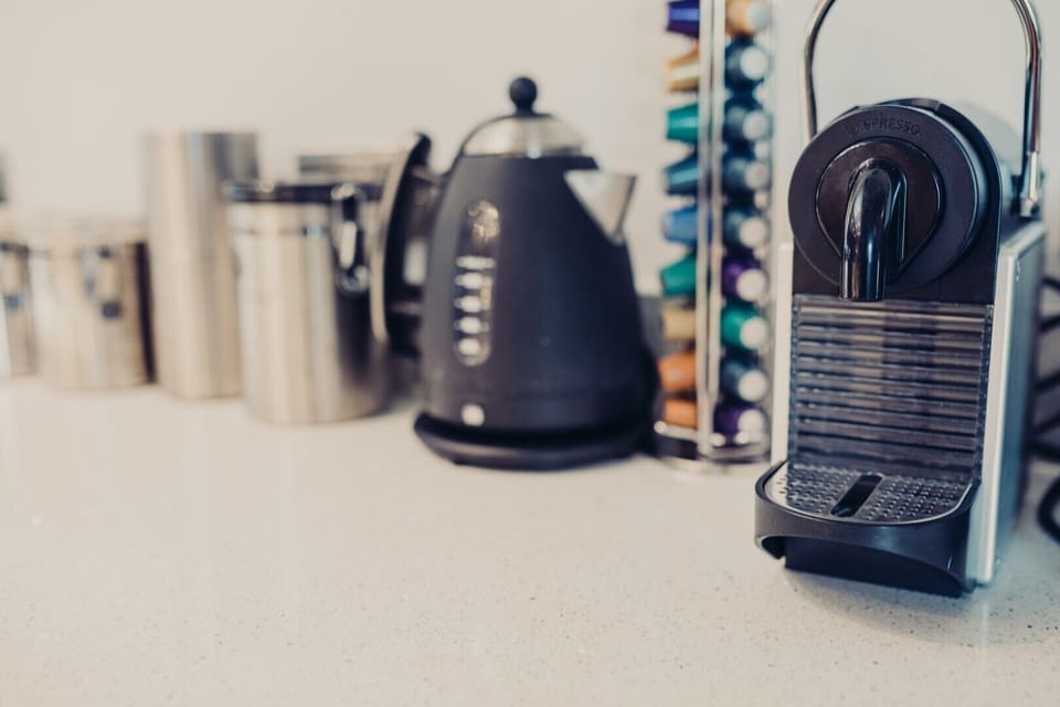 Plenty of tea and coffee making options