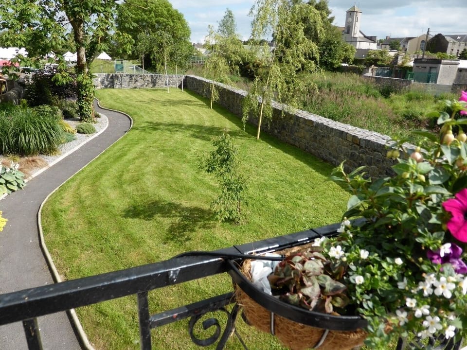 View of garden from terrace...
