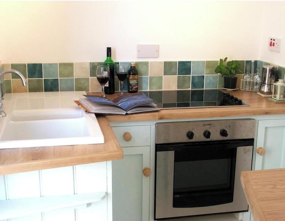 Kitchen; Glass of wine whilst cooking