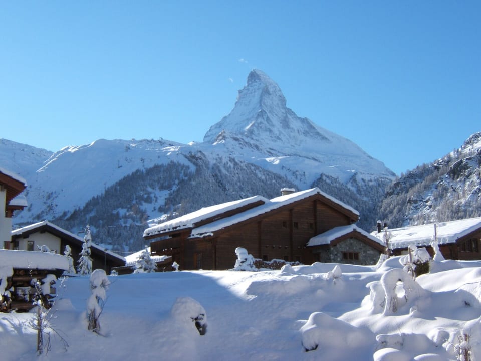 Winter view of the Matterhorn.