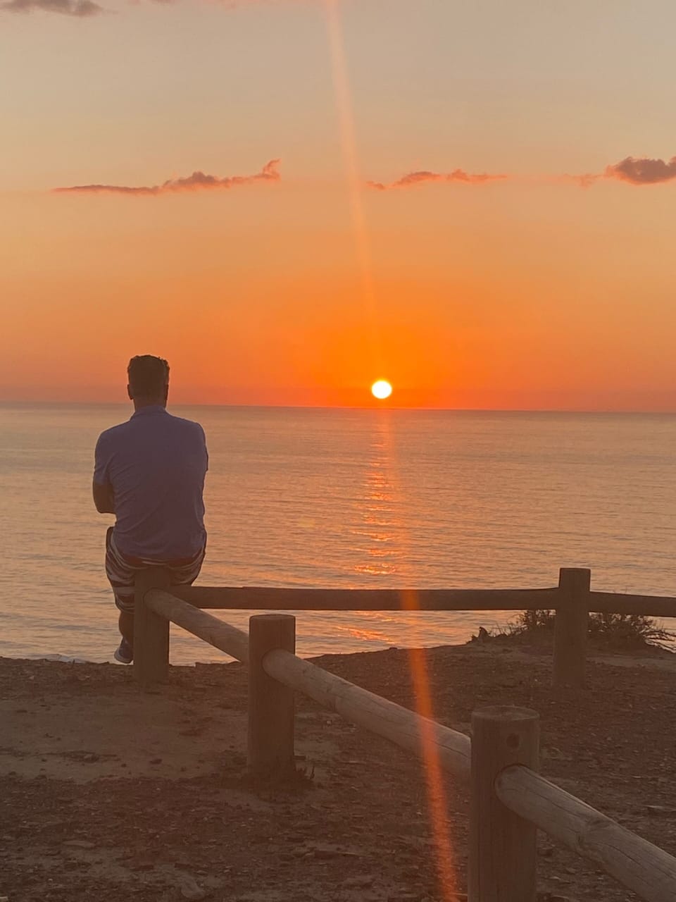 Sunset over the West Coast