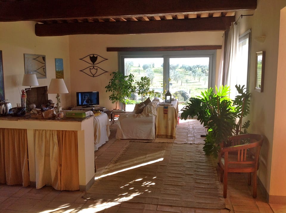The living area.