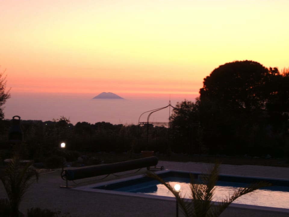 sunset views of Stromboli
