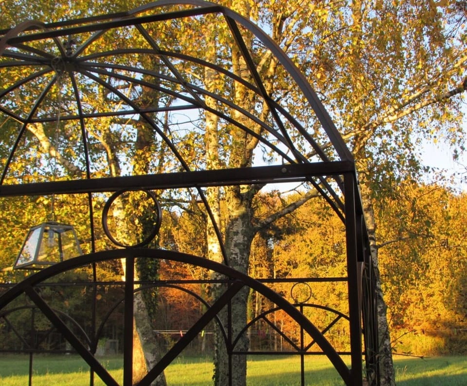 Gloriette and Surrounding Fileds and Woods at Fall