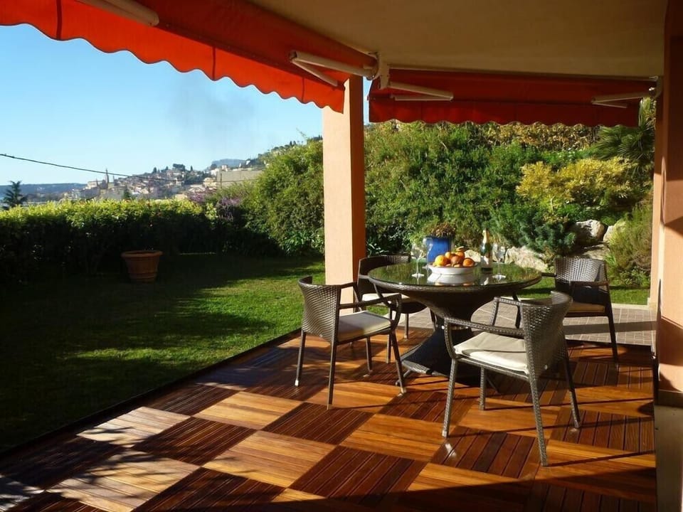 Patio dining area