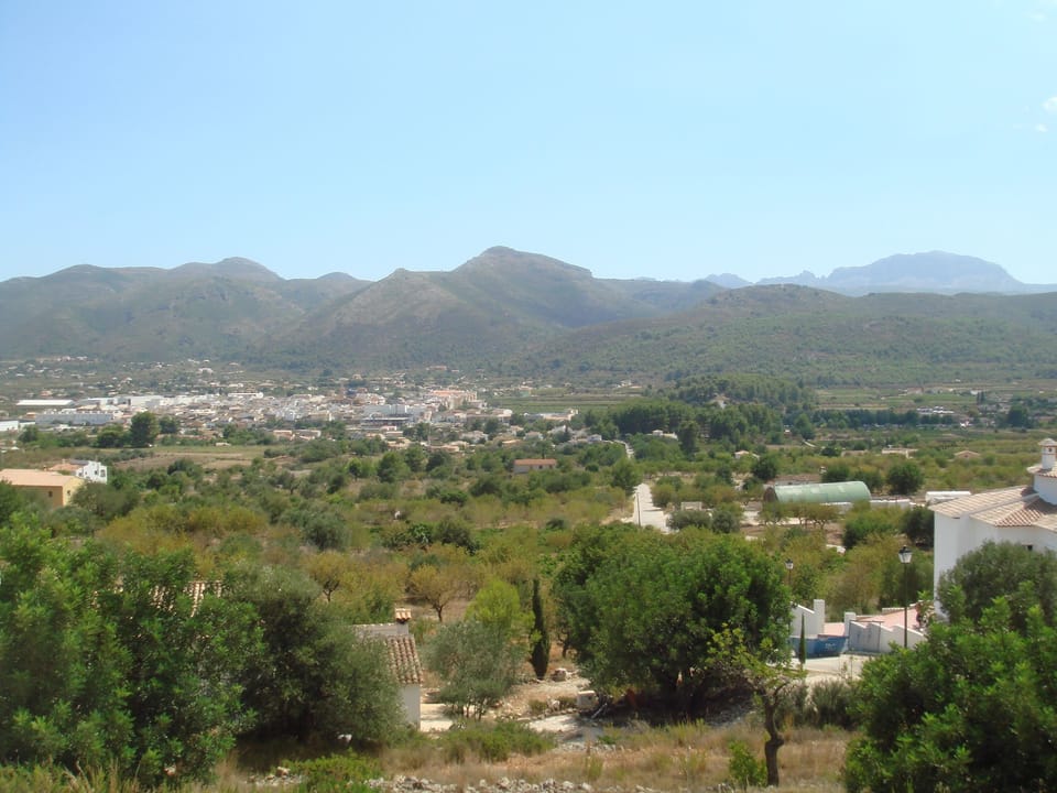 VIEW OF VALLEY FROM VILLA