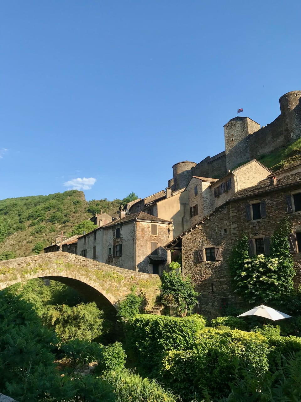 Brousse-le-Château, a 15-minute drive away along the River Tarn