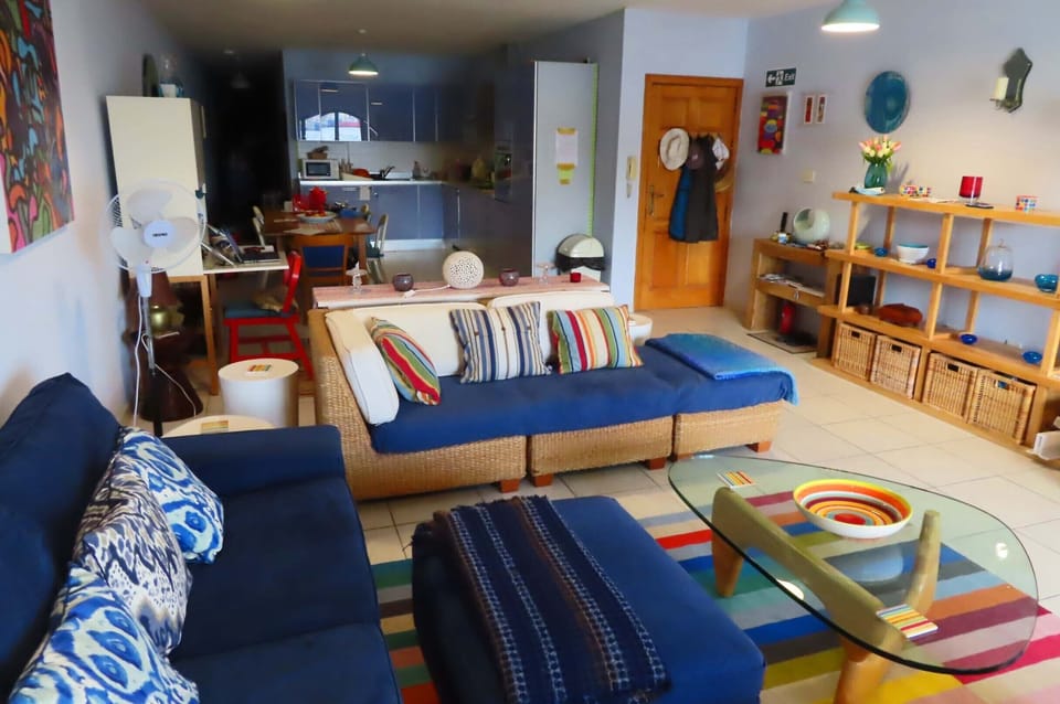 Living room and study area

