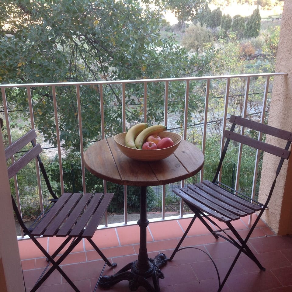 Balcony off the kitchen