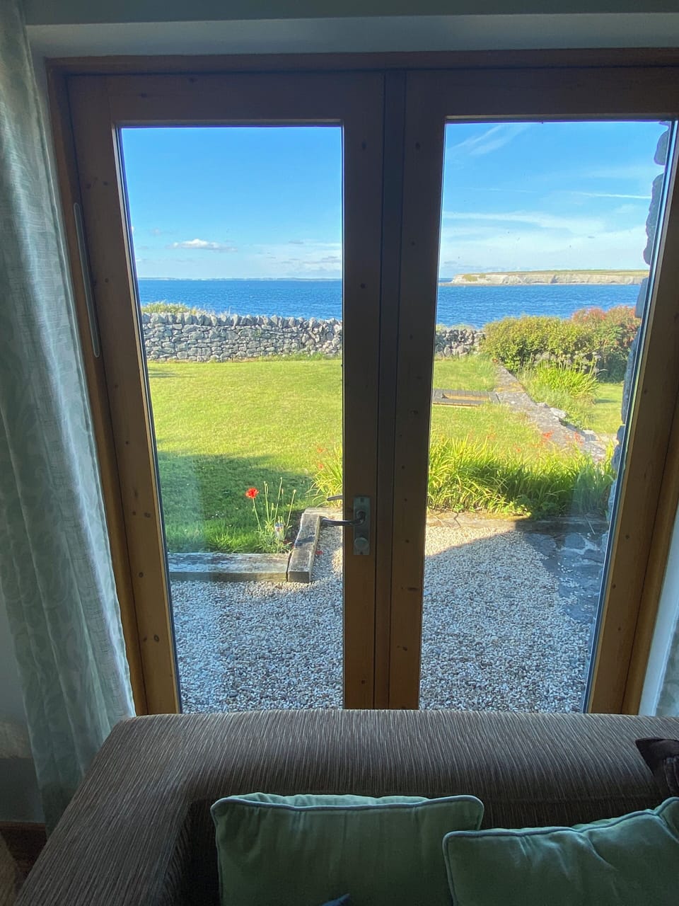 seaview from the sitting room