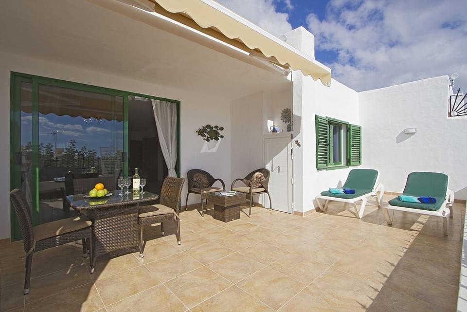 Large private sun terrace. A place to completely relax.