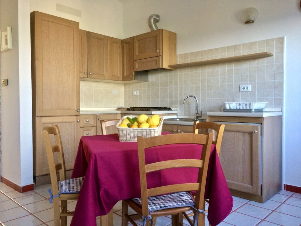 La cucina angolare.