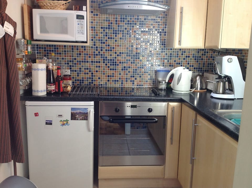 A well equipped kitchen.