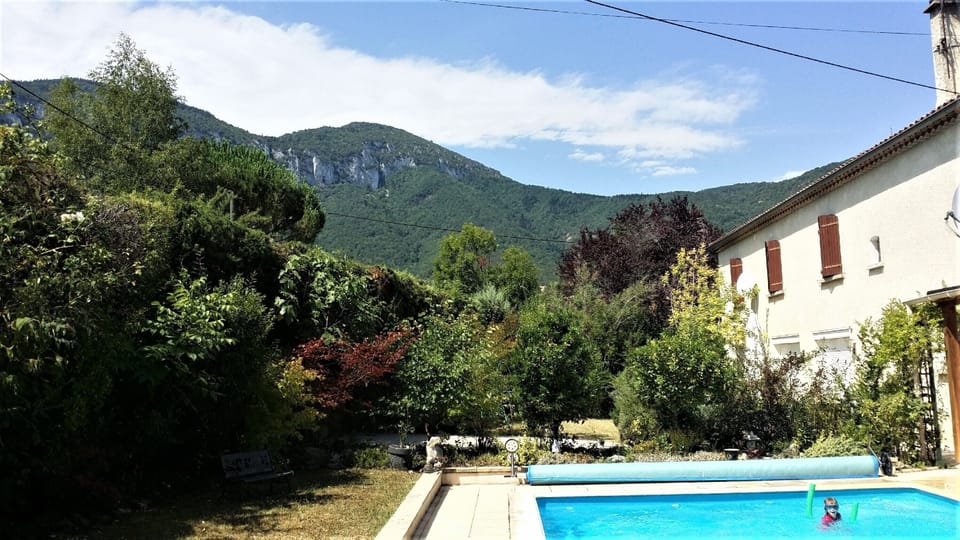 View from side of private pool.