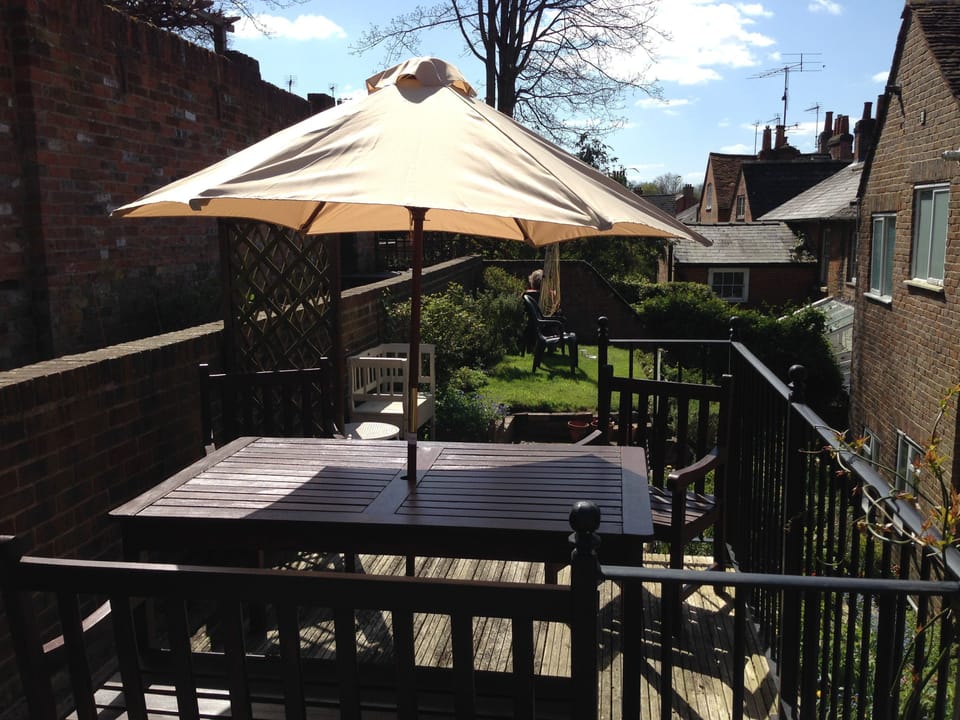 Terrace in garden