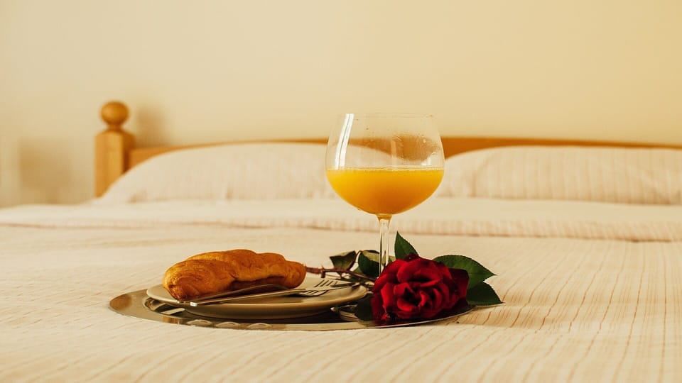 Breakfast in bed.