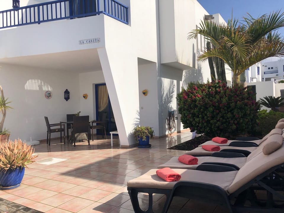 Large south facing terrace and bbq area