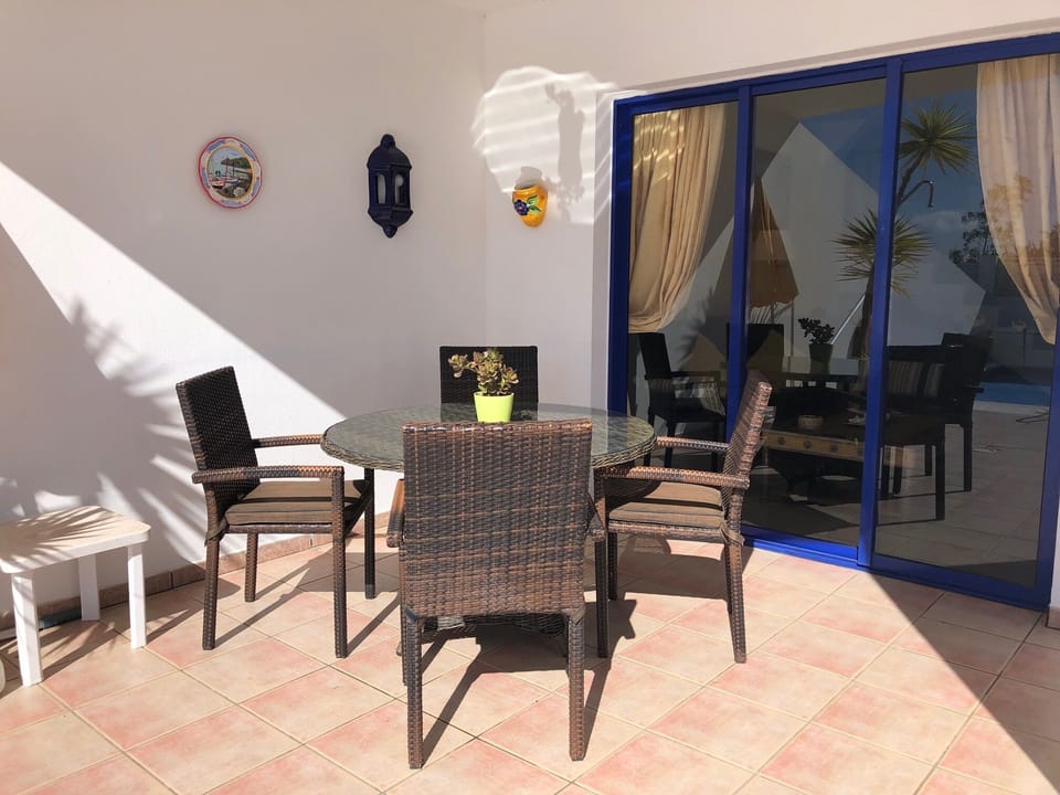 Outside dining area