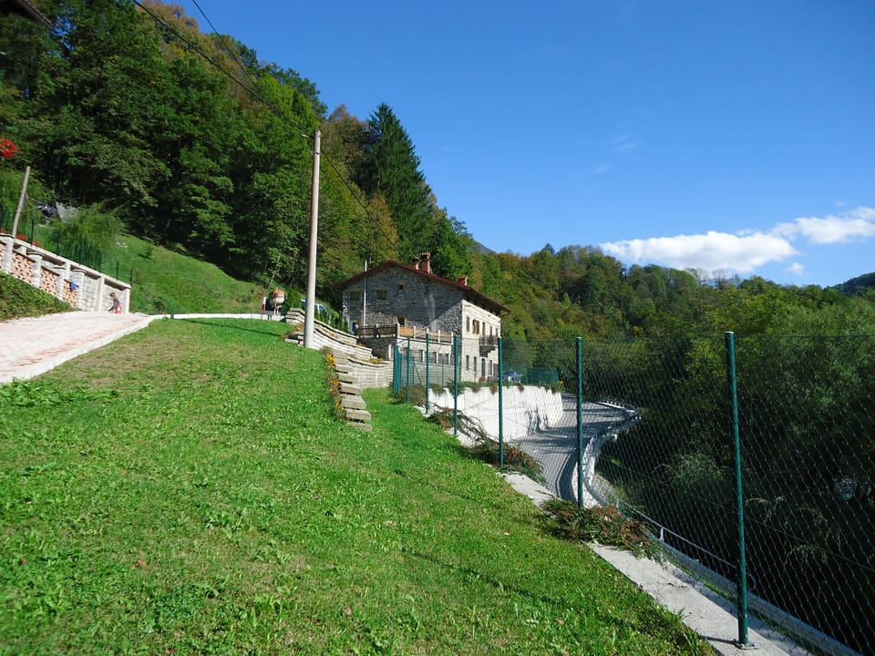 House as seen from down the valley