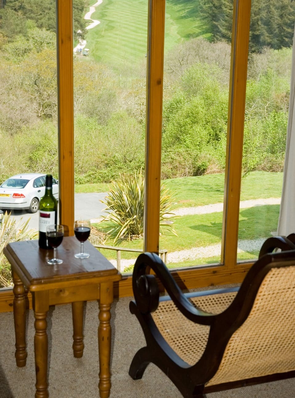 Enjoy the view through floor to ceiling windows