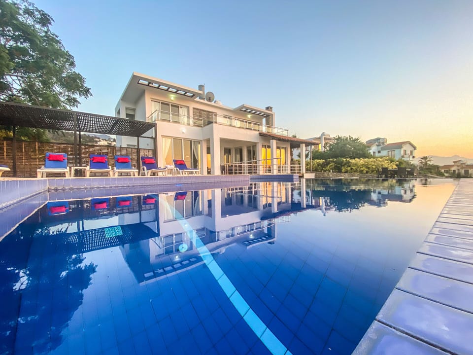 Our SEA FACING pool terrace 